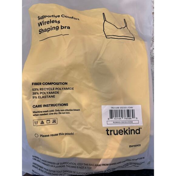 Truekind® Supportive Comfort Wireless Shaping Bra Large - Picture 6 of 7